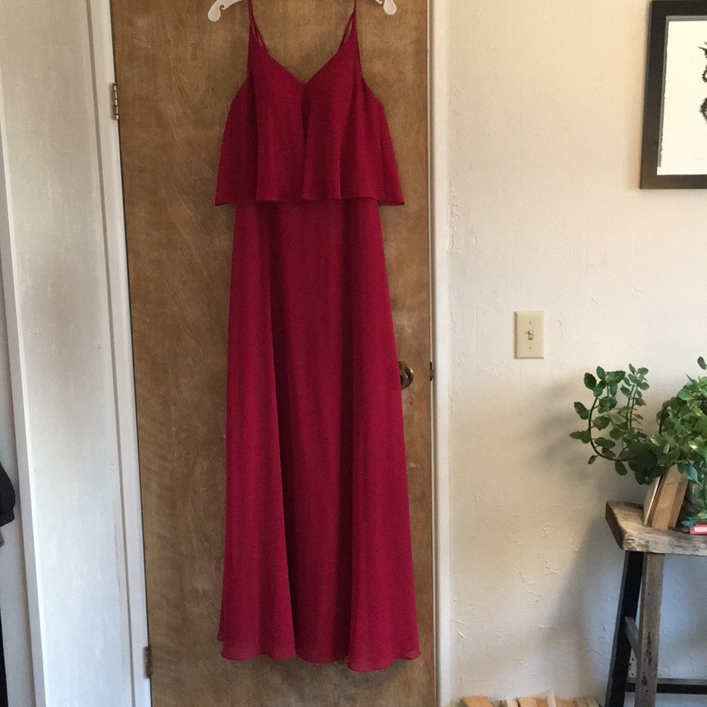 Azazie Floor Length Chiffon Bridesmaid Dress